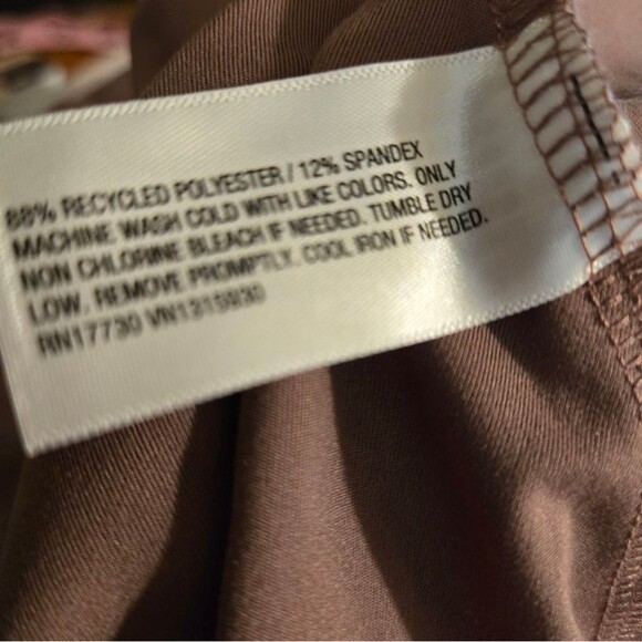 Women's Long Sleeve Twist-Front Mini Knit Skater Dress - Wild Fable Chestnut XXL - Picture 10 of 12